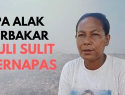 TPA Alak Terbakar Warga Sulit Bernafas