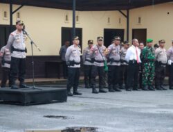 Polres Ngada Gelar Apel Gabungan Pengamanan Malam Tahun Baru 2024