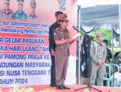 Pj. Gubernur NTT Ayodhia Kalake Pimpin Upacara HUT ke-74 Satpol PP dan HUT ke-62 Satlinmas Tk. Provinsi NTT