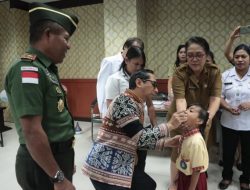 Penjabat Gubernur NTT Ayodhia Kalake Launching PIN Polio Tingkat Provinsi NTT Tahun 2024