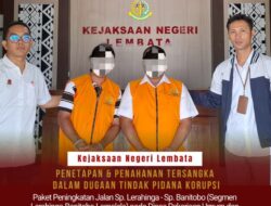 Kejaksaan Negeri Lembata Tetapkan Tiga Tersangka Kasus Korupsi Proyek Jalan di Kabupaten Lembata