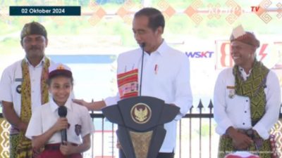 Presiden Jokowi Resmikan Bendungan Temef di NTT, Dukung Kemakmuran Petani dan Kurangi Banjir