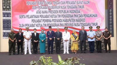 Pj. Gubernur Andriko Susanto Lantik Pj. Bupati Nagekeo dan Kukuhkan Perpanjangan Masa Jabatan Pj. Bupati Sumba Tengah serta Pj. Bupati Alor