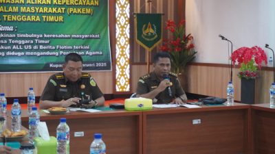 Rakor Tim PAKEM Provinsi NTT Bahas Pencegahan Keresahan Masyarakat terkait Postingan Akun ALL US