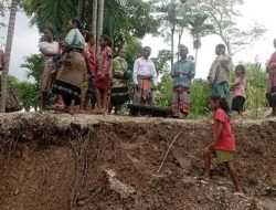 BPBD TTS Turun ke Lokasi Longsor Desa Sabun Hari Ini