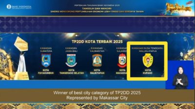 3 Tahun Berturut-Turut Kota Kupang Raih TP2DD Kota Terbaik 2025 Kawasan Nusa Tenggara-Maluku-Papua