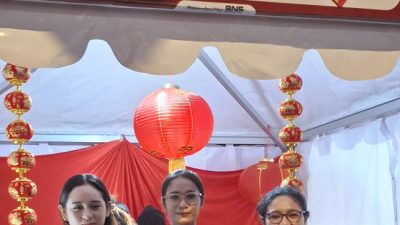 CV NAM Group Support Pertunjukan Barongsai dan Liong di Kupang Lampion Food Street Market 2026